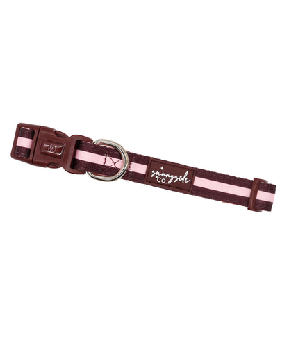 Collar - Burgundy Stripes