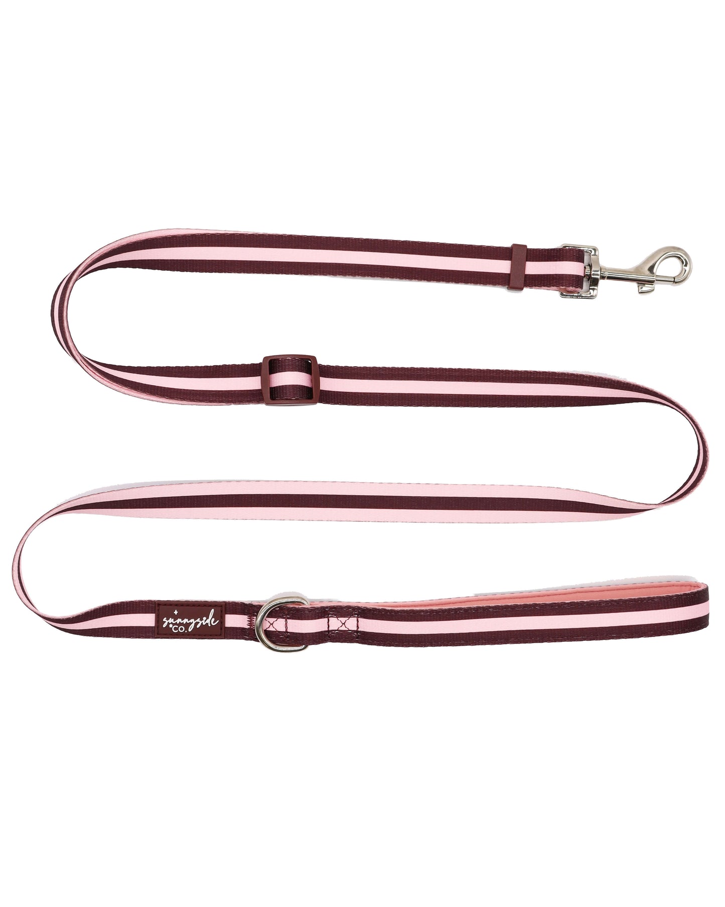 Adjustable Lead - Burgundy Stripes