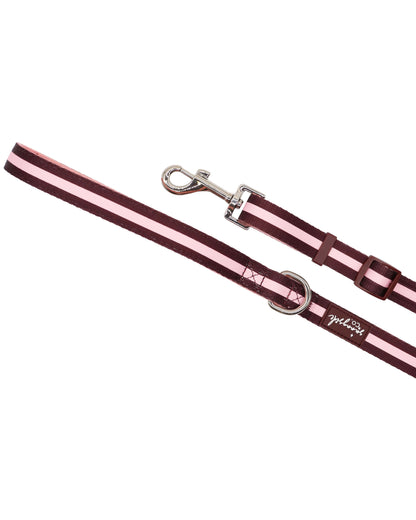 Adjustable Lead - Burgundy Stripes