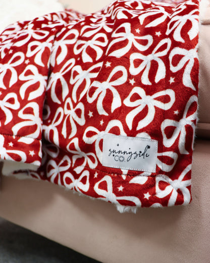 Bow So Festive - XL Plush Blanket