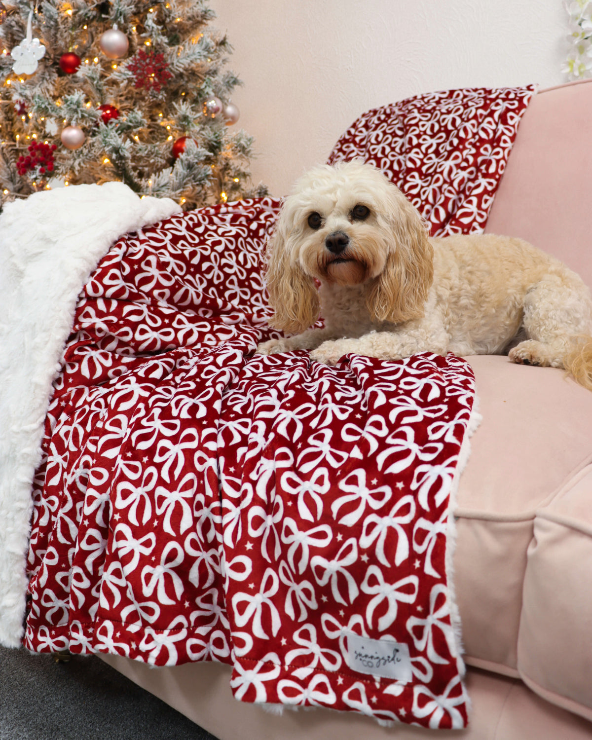 Bow So Festive - XL Plush Blanket