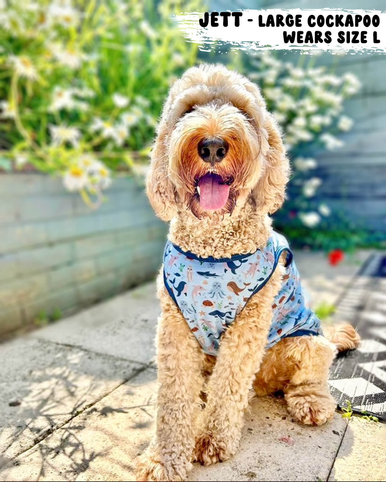 Dog Cooling Vest - Sea of Blue