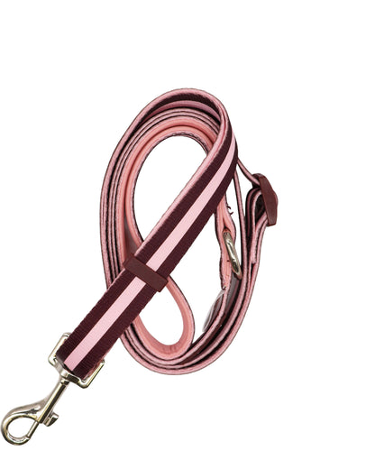 Adjustable Lead - Burgundy Stripes