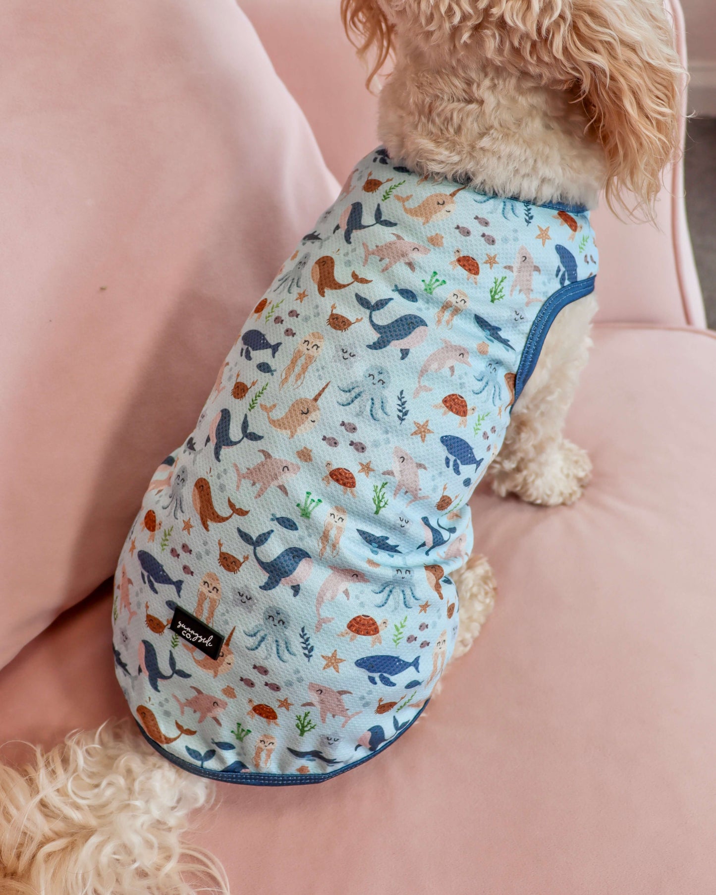 Dog Cooling Vest - Sea of Blue