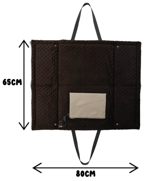 The Original Faux Leather Mat Bag - BEIGE