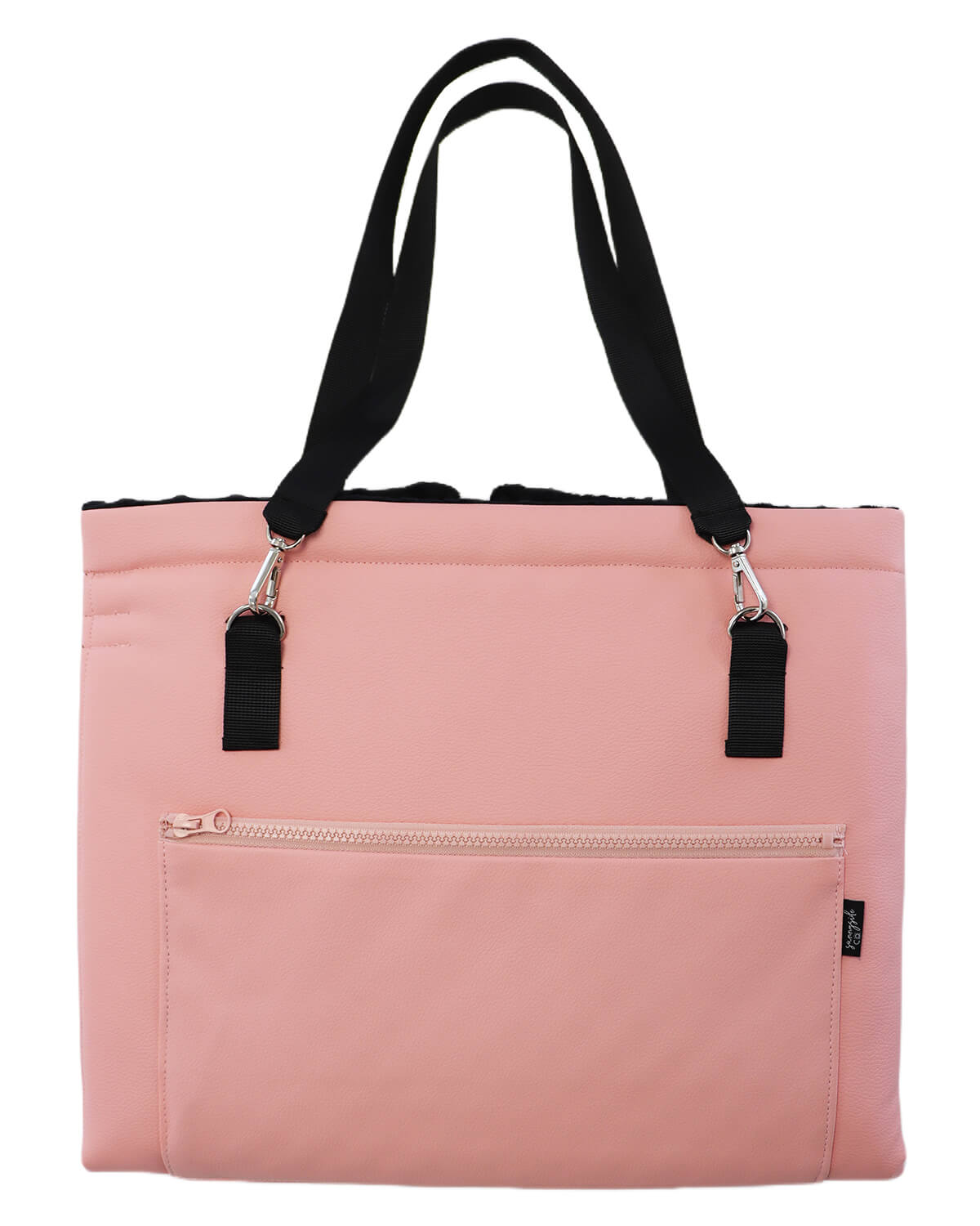 The Original Faux Leather Mat Bag - PINK