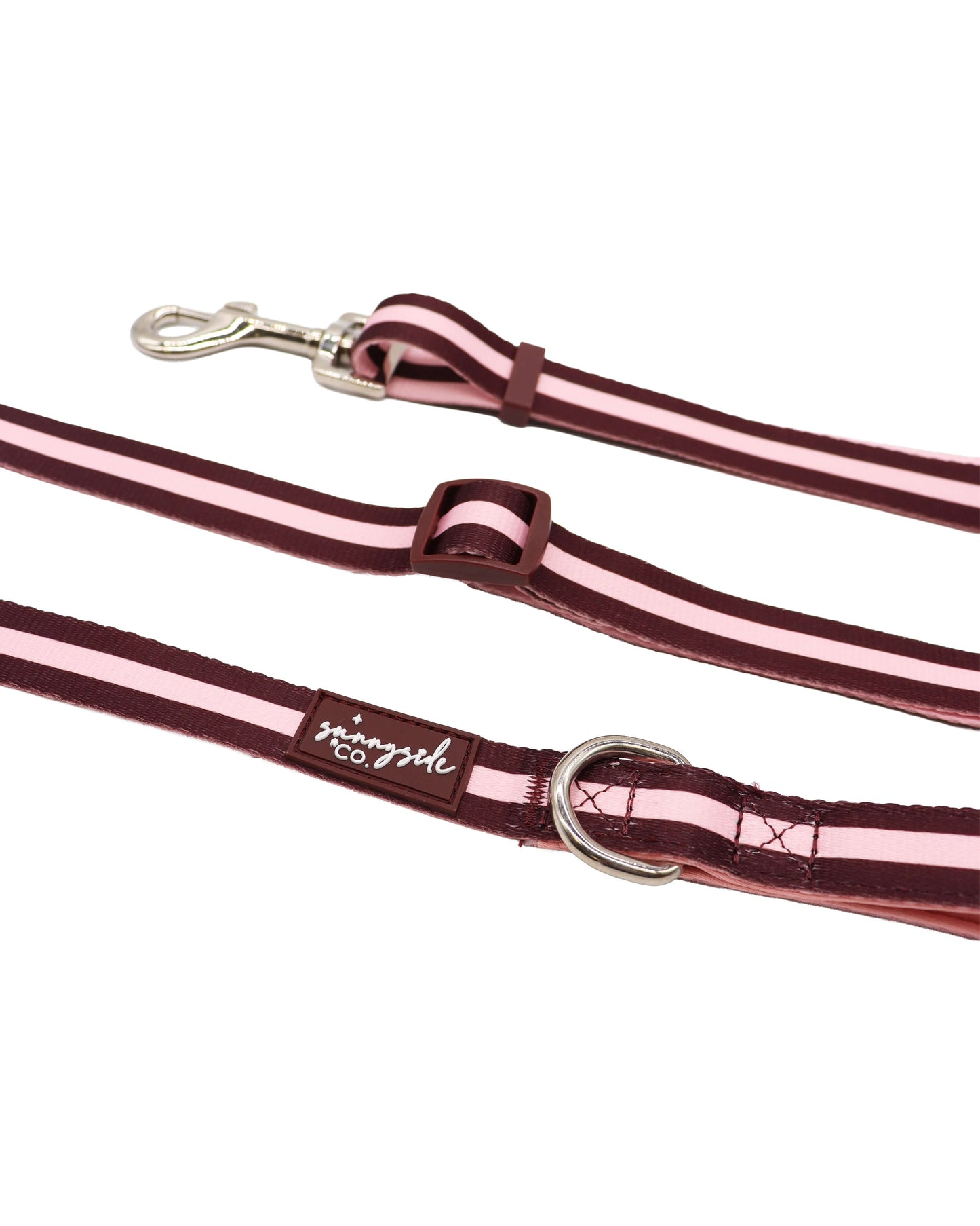 Adjustable Lead - Burgundy Stripes