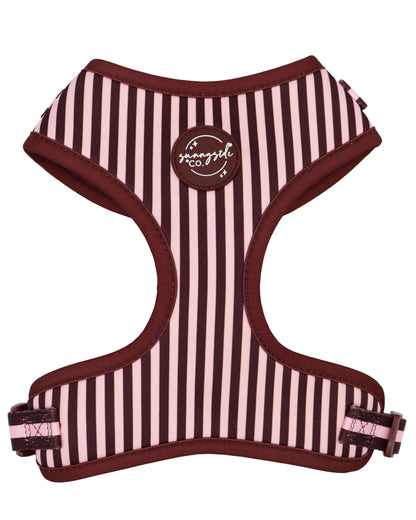 Adjustable Harness - Burgundy Stripes