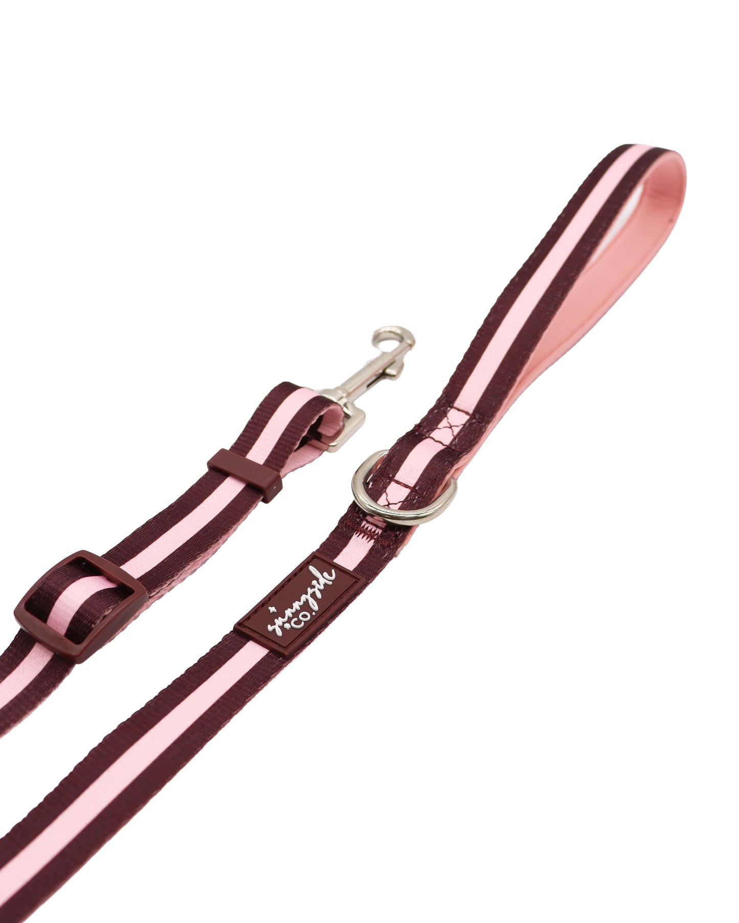 Adjustable Lead - Burgundy Stripes