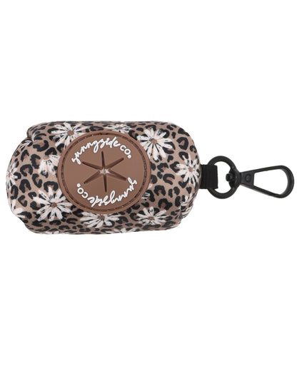Poo Bag Holder - Leopard in Bloom