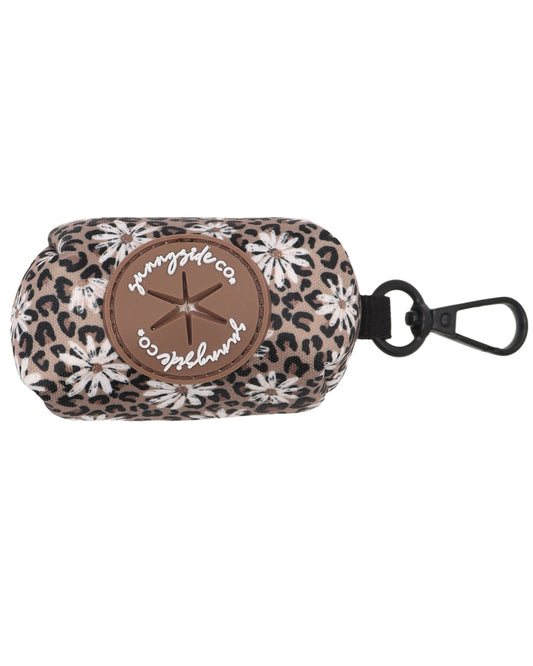 Poo Bag Holder - Leopard in Bloom