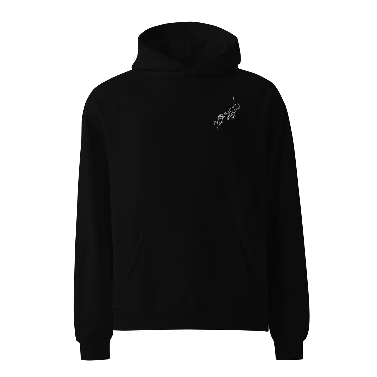 Oversized 'DOG Mum Club' Hoodie - Black