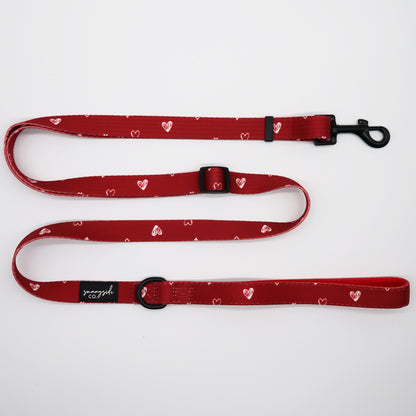 Adjustable Lead - Burgundy Love