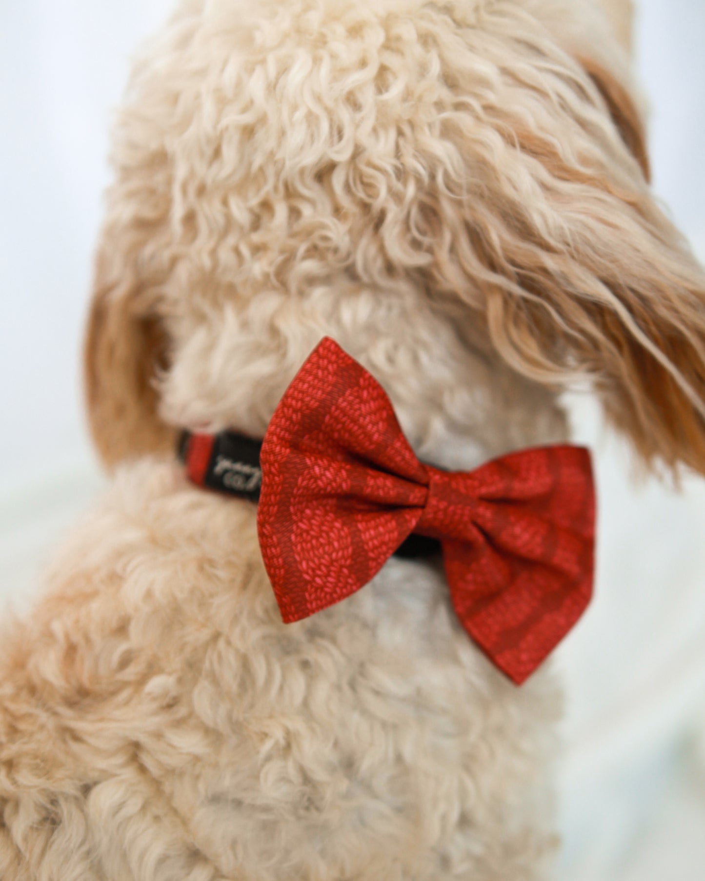 Bow Tie - Stitched With Love - BERRY RED