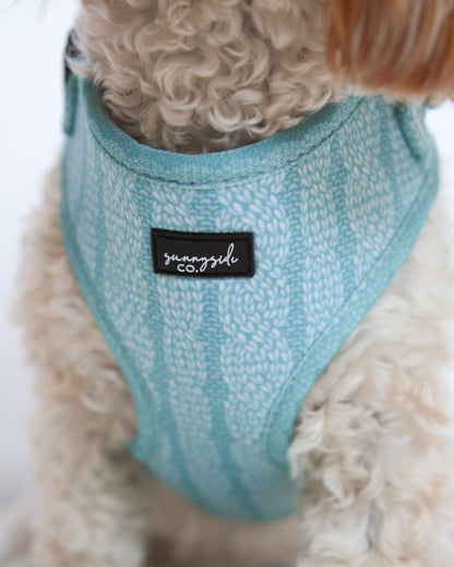 Adjustable Harness - Stitched with Love - ICE BLUE