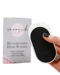 Rechargeable Hand Warmer - BLACK