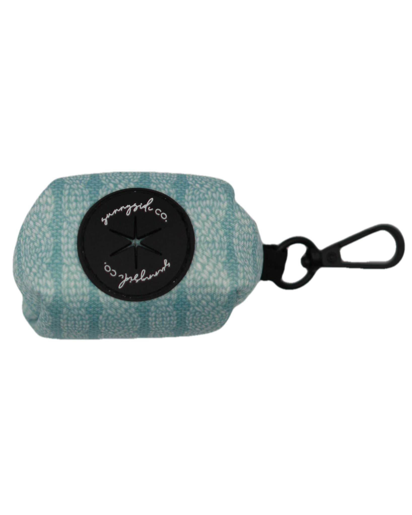Poo Bag Holder - Stitched with Love - ICE BLUE