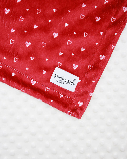 Burgundy Love - Pet Blanket