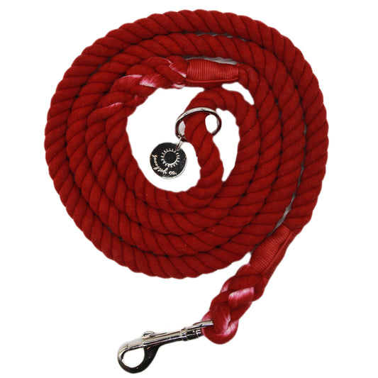 Burgundy Love - Rope Lead