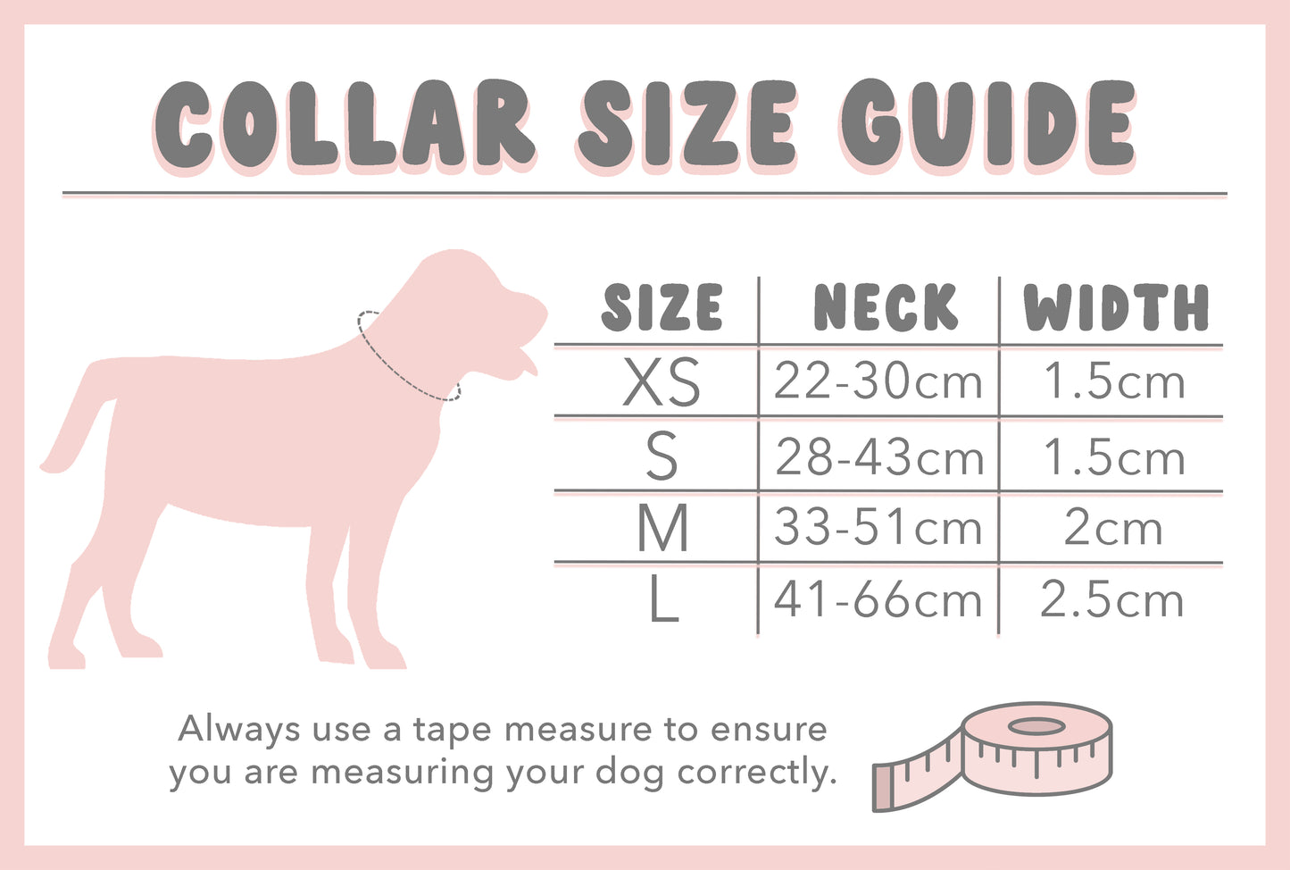 Collar - Stitched with Love - DUSKY PINK