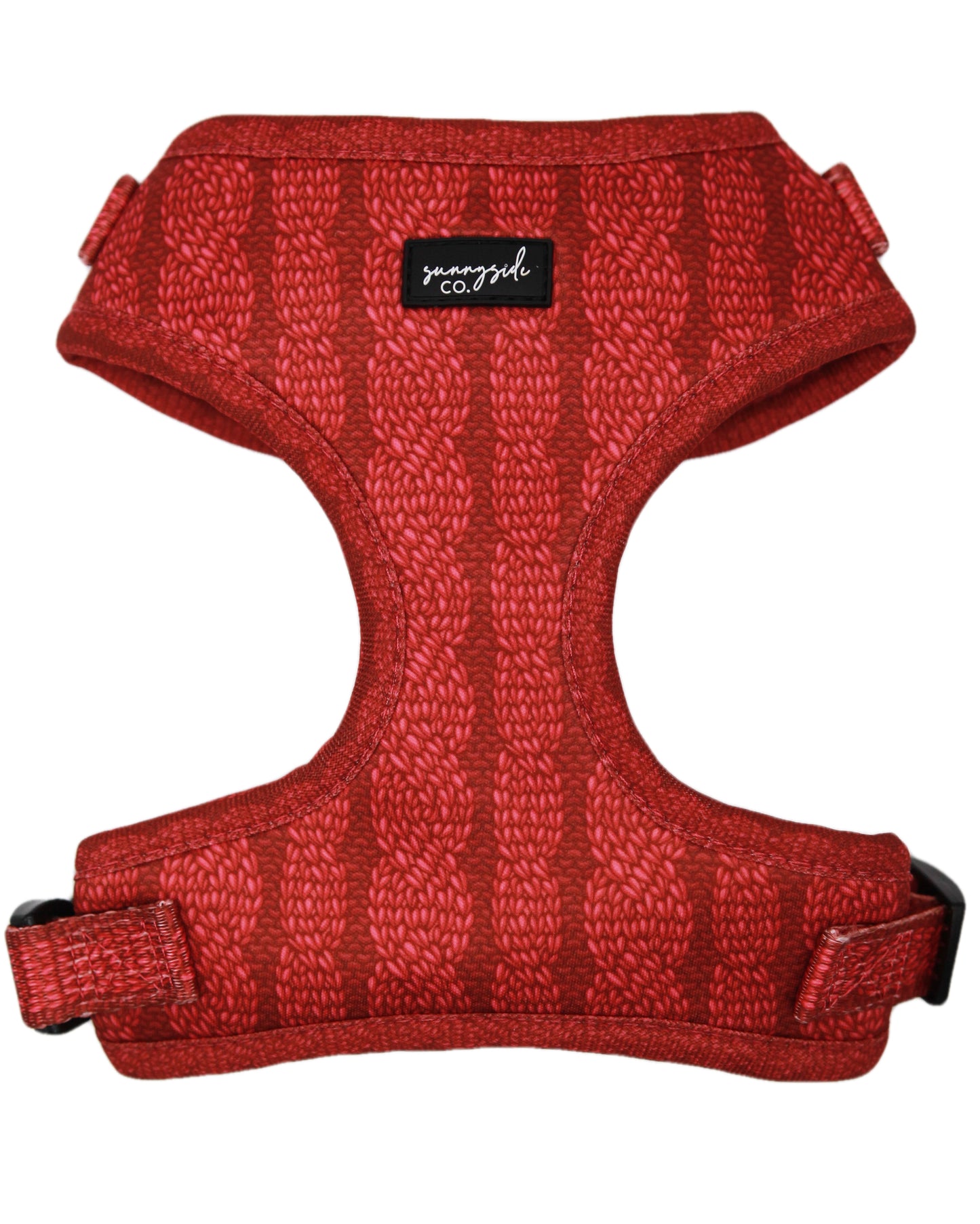 Adjustable Harness - Stitched with Love - BERRY RED