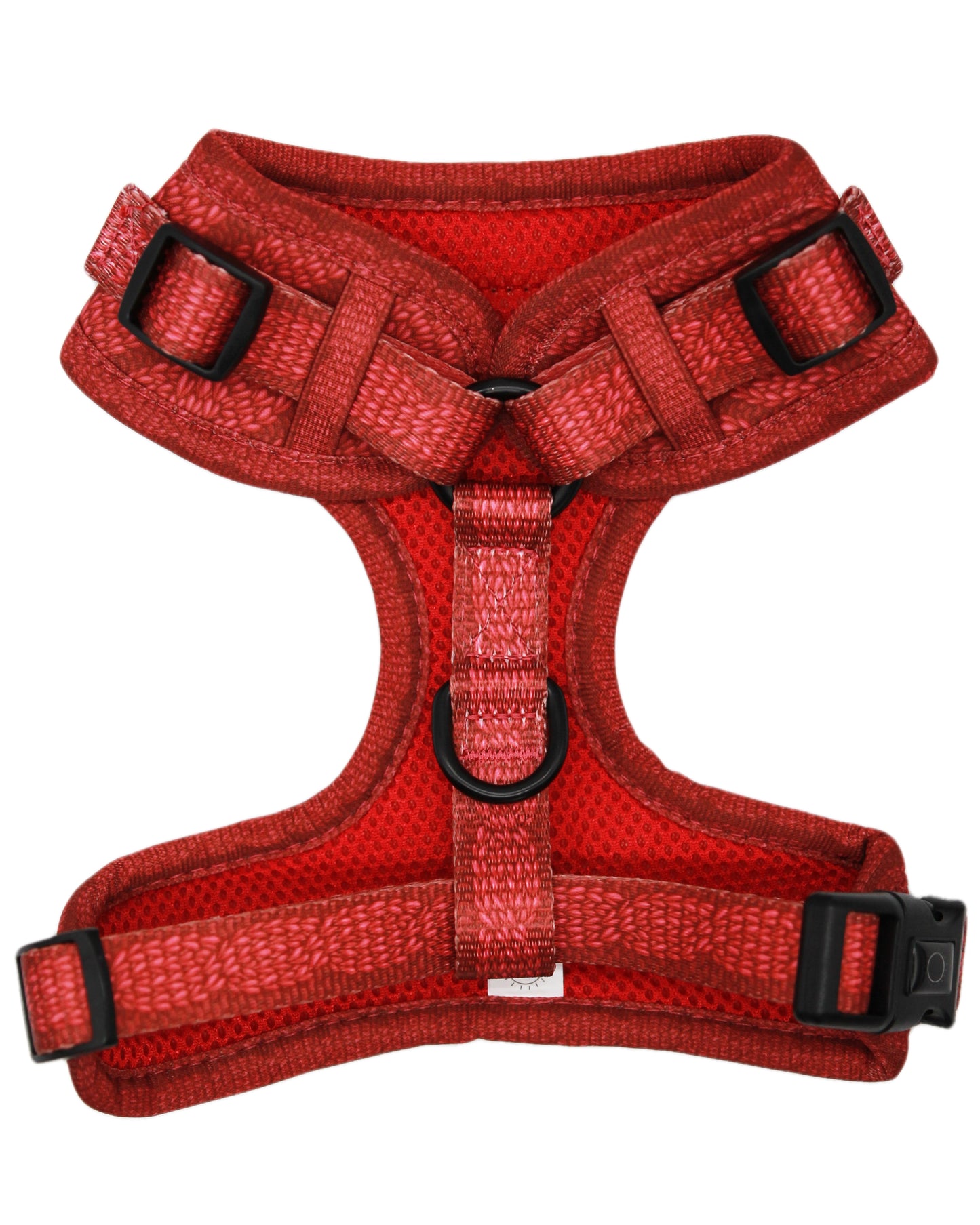 Adjustable Harness - Stitched with Love - BERRY RED